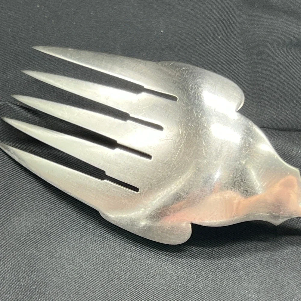 Tiffany & Co Silver Plate Cold Meat Serving Fork Mono N 9.25